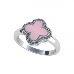 Prsten velký Flower Exclusive - růžový
